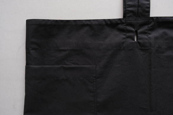 和服 | Kesa 圍裙 | 棉質打字機 | 黑色 第2張的照片