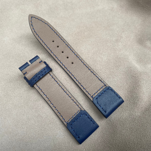 JLC レベルソ トリビュート レザー ストラップ ブルー カーフスキン