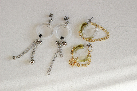 hoop bijou chain (glass) 9枚目の画像