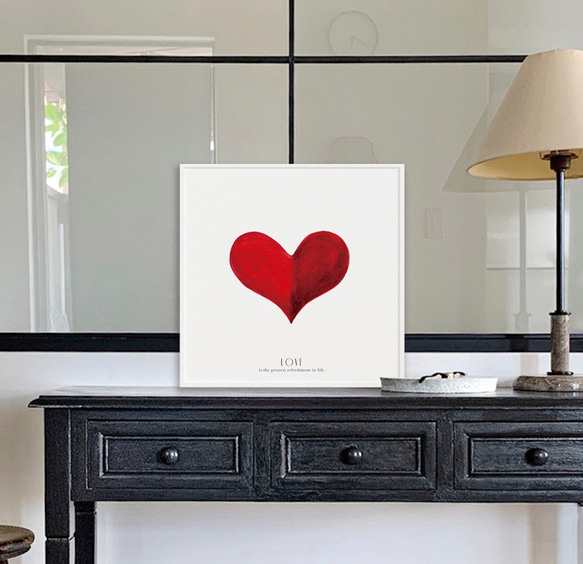 ハート》インテリアポスター 25×25cm(サイズ変更はオプションから