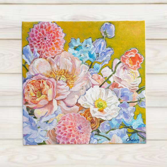一点物】『 ひだまり 』油絵 油彩 油画 絵画 インテリアアート