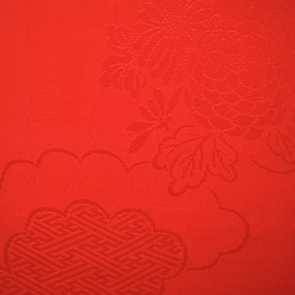 着物のファブリックパネル　輝く紅白の梅（3枚セット）　着物リメイク　インテリア　古民家　ひなまつり　壁飾り　ギフト　日本 6枚目の画像
