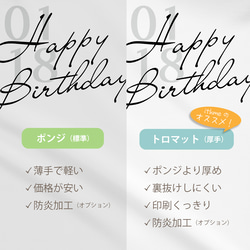 名前入り本格タペストリー「Happy Birthday」★名入れ可【誕生日会 パーティー 壁飾り オリジナル】 7枚目の画像