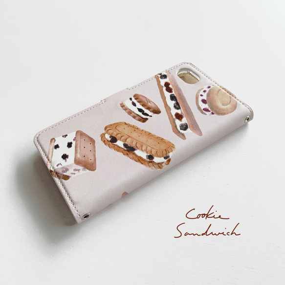 【Cookie Sandwich】手帳型スマホケース 4枚目の画像