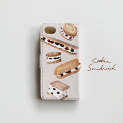 【Cookie Sandwich】手帳型スマホケース 2枚目の画像