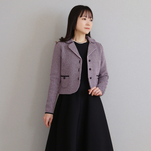 完売です！【卒業・入学コーデに◎】鹿の子編み MIXストレッチ