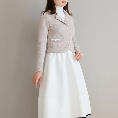完売しました！【size40のみ◎】MIXストレッチ ニットジャケット