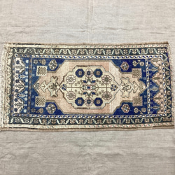 手織りトルコ絨毯 105x55cm ヴィンテージラグ カーペット・絨毯・ラグ