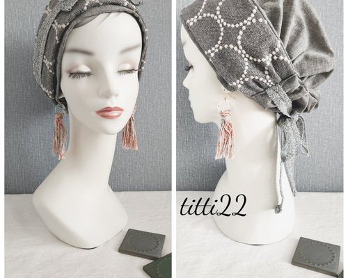 ミナペルホネン ターバン new【ミナペルホネン タンバリン】帽子にもなるヘアターバン