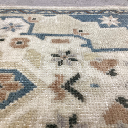 手織りトルコ絨毯 106x53cm ヴィンテージラグ 5枚目の画像