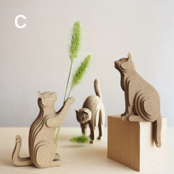 creema限定【組立品】段々猫セットA/B/C 4枚目の画像