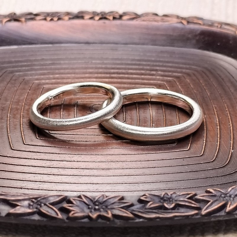 カップルリング（艶消しのペアリング）(182-R、183-R）