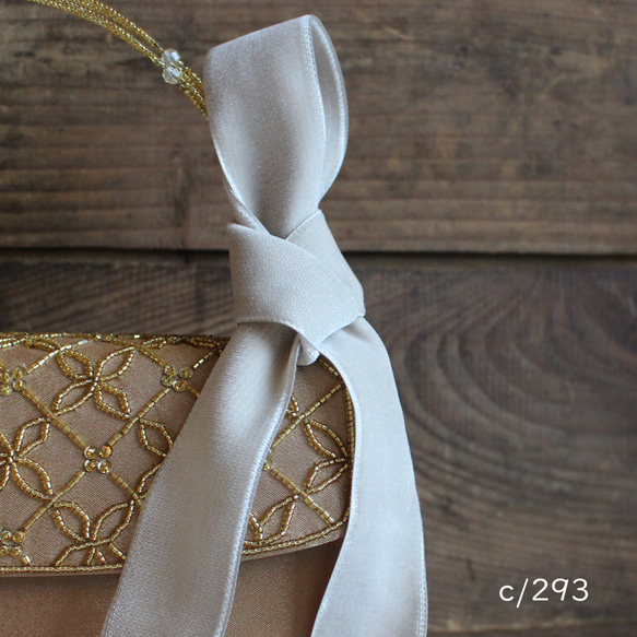 ベロアリボン【日本製/両面】3・6・9・12・18・24・36・48mm幅★CO6900ベルベット/293グレージュ 7枚目の画像