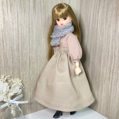 リカちゃん服 4点セット トップス・スカート・マフラー・ピアス その他