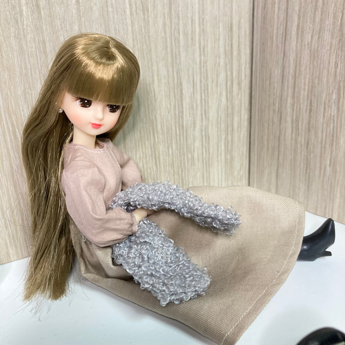 リカちゃん服 4点セット トップス・スカート・マフラー・ピアス その他