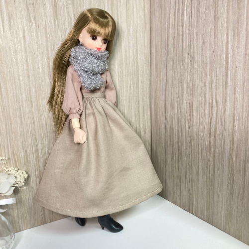 リカちゃん服 4点セット トップス・スカート・マフラー・ピアス その他