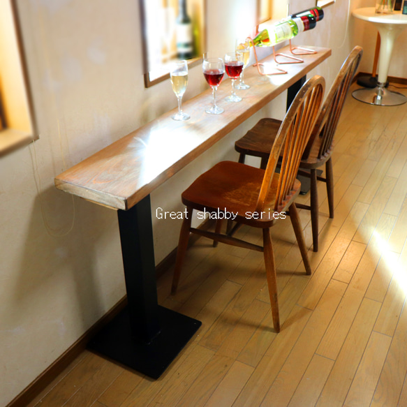 天然木ウォールナット無垢材W1800ダイニングテーブル美品