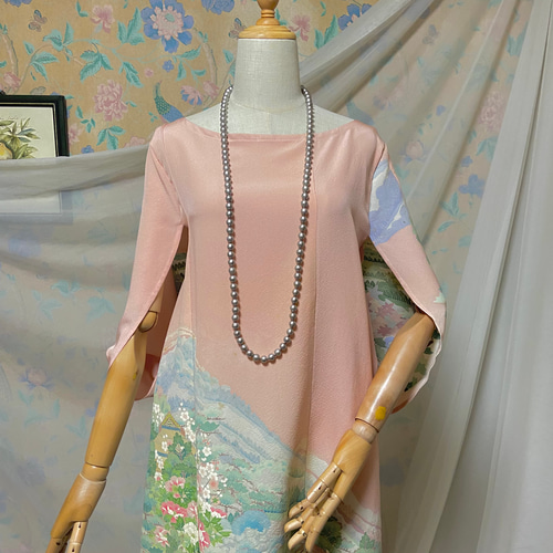 かおりん様オーダー　このお着物からリメイクワンピース かおりん様オーダーこのお着物からリメイクワンピース