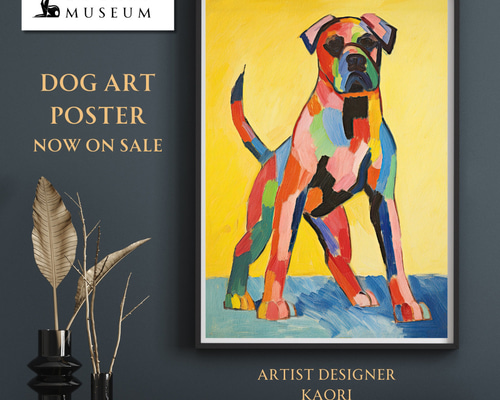 「三日月」｜絵画 原画 抽象画 動物画 イラスト アート 犬の絵 ドローイング 三日月」｜絵画 原画 抽象画 動物画 イラスト アート 犬の絵