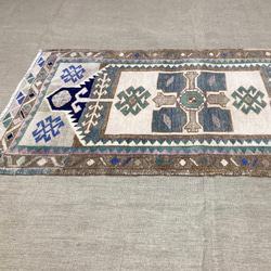 手織りトルコ絨毯 97x53cm ヴィンテージラグ 3枚目の画像