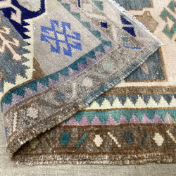 手織りトルコ絨毯 97x53cm ヴィンテージラグ 8枚目の画像