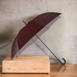 【受注生産】オリーブの錆茶の雨傘　 1枚目の画像