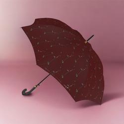 【受注生産】オリーブの錆茶の雨傘　 9枚目の画像