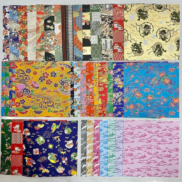 y001 友禅和紙 紅型和紙 千代紙 折り紙 70枚 その他素材 sk