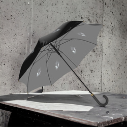 【受注生産】鳩と戯れる雨傘　 3枚目の画像