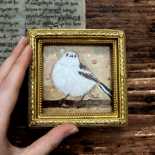 絵画　空と鳥4  A4サイズ　額縁無し　原画 絵画空と鳥4 A4サイズ額縁無し原画