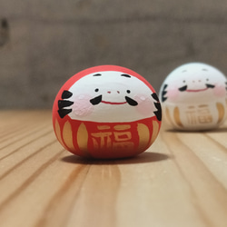 【 紅白豆だるま 】縁起物・お正月 6枚目の画像