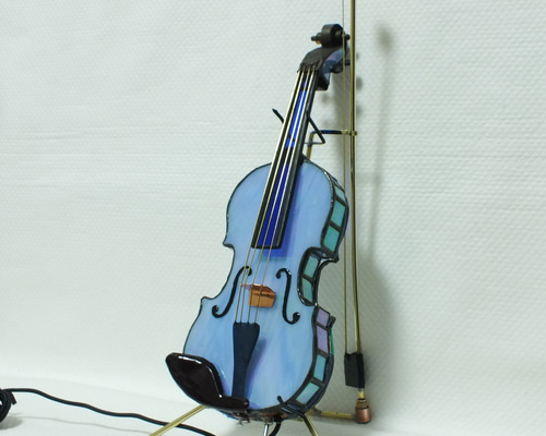アメリカ ステンドグラス Violinヴァイオリン グラスマスターズ社アールデコ ae54a28c4fddbc2f2bf8de9b50ec56