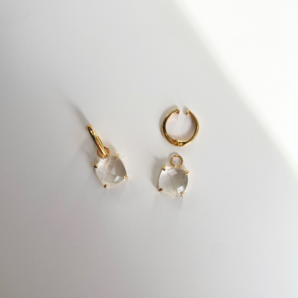 Crystal earring set 2枚目の画像