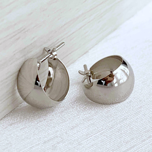 フープピアス　PT900  刻印あり 刻印あり  フープピアス　PT900