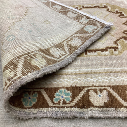 手織りトルコ絨毯 96x51cm ヴィンテージラグ 7枚目の画像