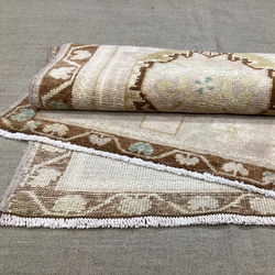手織りトルコ絨毯 96x51cm ヴィンテージラグ 8枚目の画像