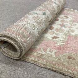 手織りトルコ絨毯 95x51cm ヴィンテージラグ 8枚目の画像