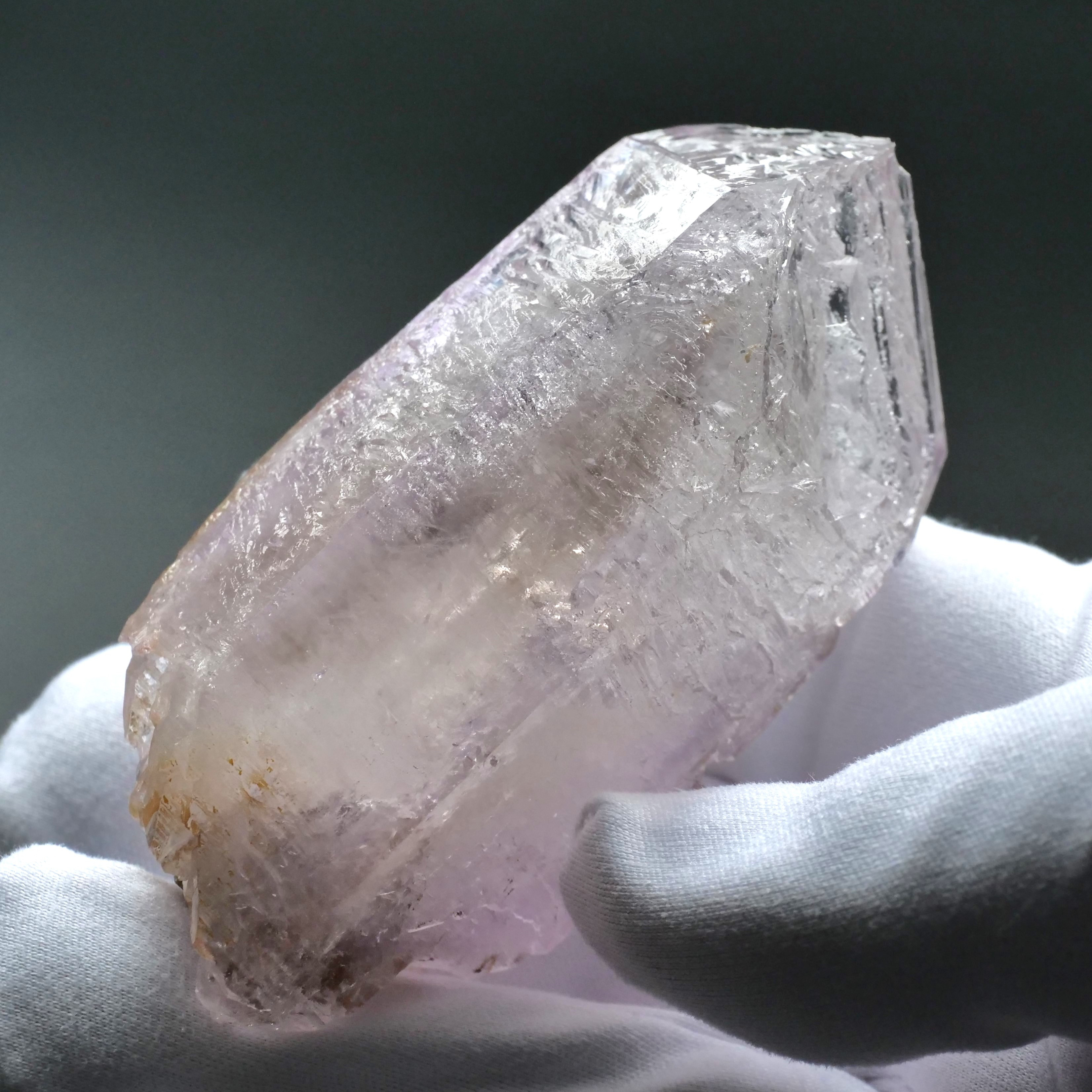 【鉱物 標本 骸晶 紫水晶 結晶 原石】メキシコ ベラクルス 大きな アメジスト スケルタル 78mm 117g