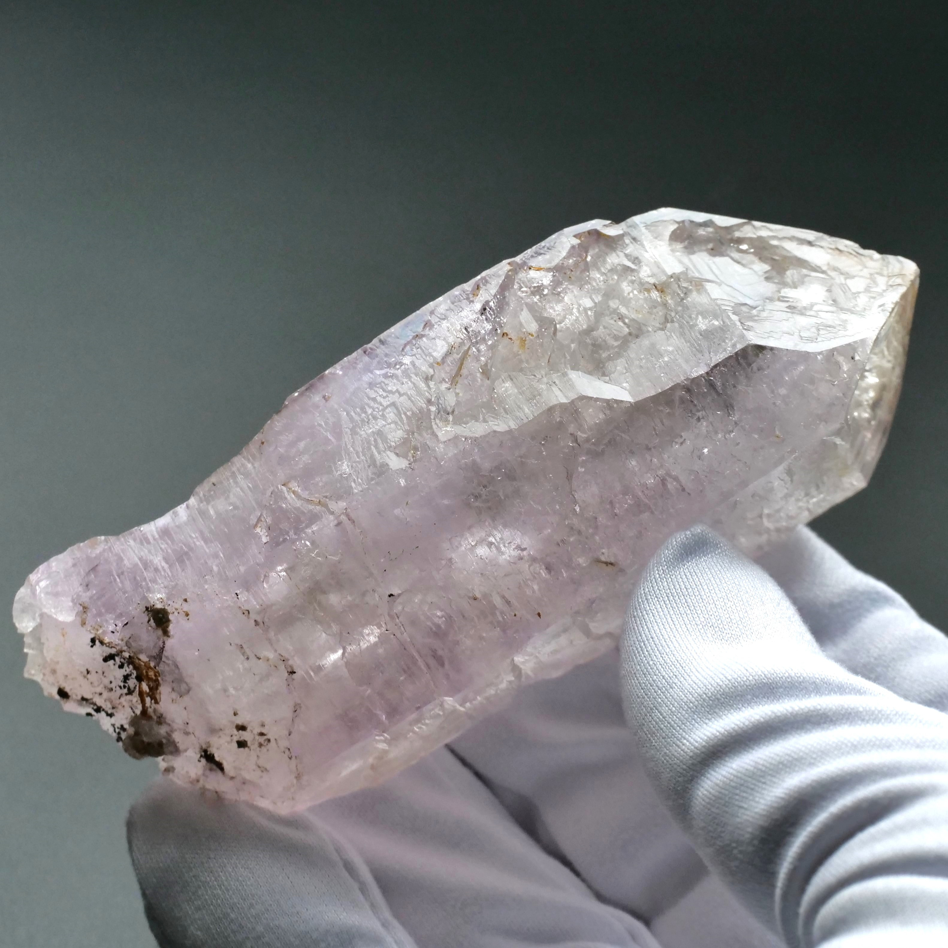 【鉱物 標本 骸晶 紫水晶 結晶 原石】メキシコ ベラクルス 大きな アメジスト スケルタル 91mm 128g 9,880円