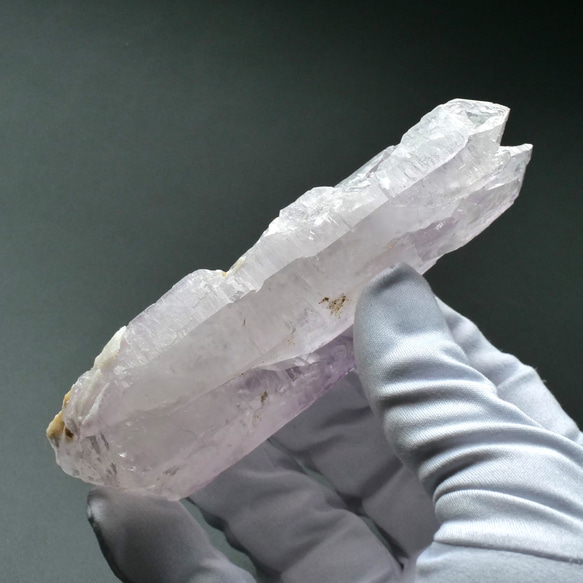 【鉱物 標本 骸晶 紫水晶 結晶 原石】メキシコ ベラクルス 大きな アメジスト スケルタル 116mm 169g 6枚目の画像