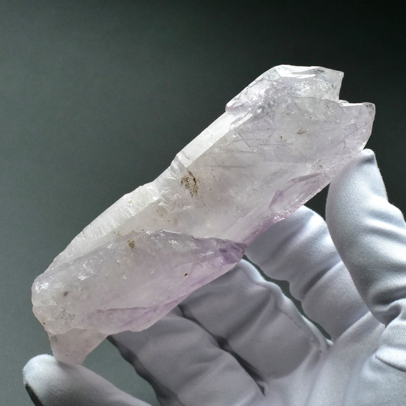 【鉱物 標本 骸晶 紫水晶 結晶 原石】メキシコ ベラクルス 大きな アメジスト スケルタル 116mm 169g 1枚目の画像