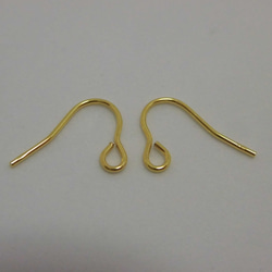 [Silver925 18KGP] 耳環配件 1 對 金色 第2張的照片