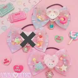 アイス♡ Fancy チュールリボン ツイン ハンドメイド リボン