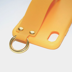 Ring Karabiner&Band iPhone Case (yellow) スマートフォングッズ イエロー 黄色 6枚目の画像