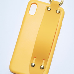 Ring Karabiner&Band iPhone Case (yellow) スマートフォングッズ イエロー 黄色 9枚目の画像