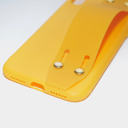 Ring Karabiner&Band iPhone Case (yellow) スマートフォングッズ イエロー 黄色 7枚目の画像
