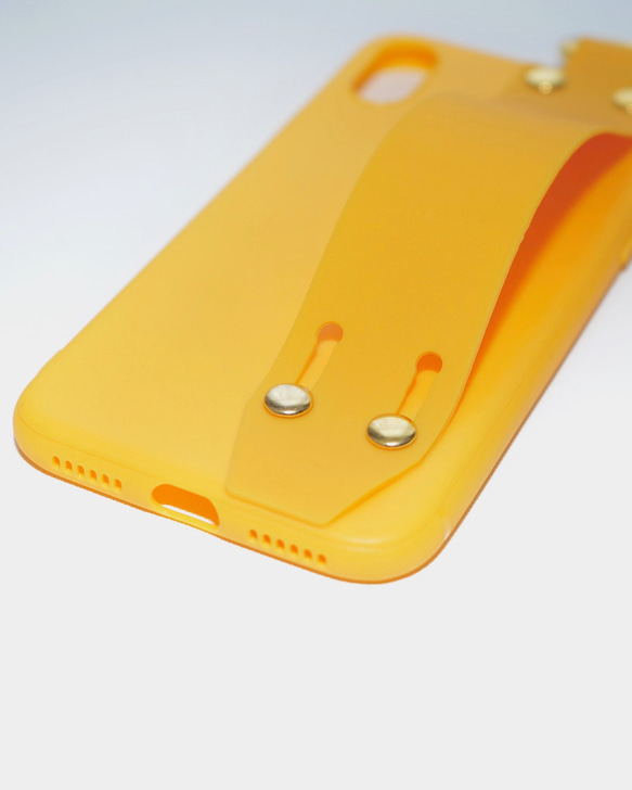 Ring Karabiner&Band iPhone Case (yellow) スマートフォングッズ イエロー 黄色 7枚目の画像