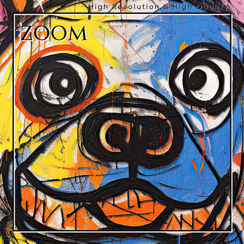 ストリートドッグ - ボストンテリア犬 No.2】抽象画 現代アート