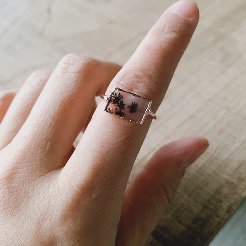 デンドリティックアゲート リング 指輪・リング alchemy_rei 通販