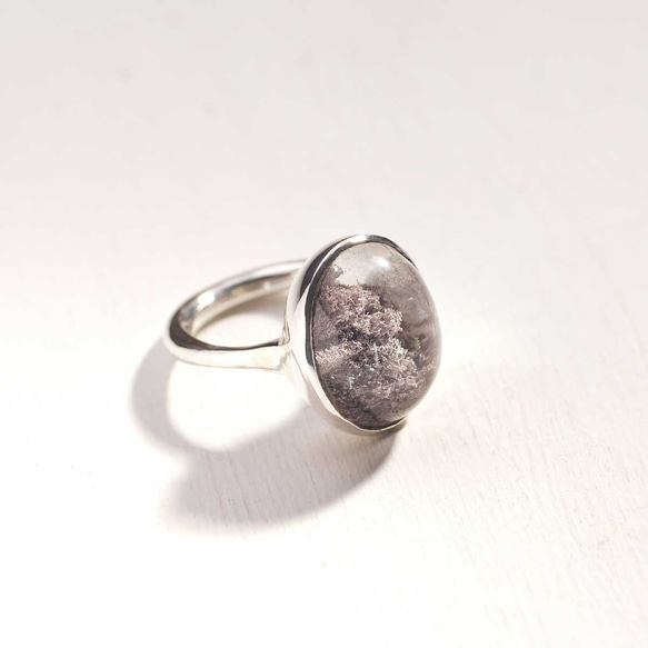 紫色のガーデンクォーツのシルバーリング  (Silver950/指輪/天然石)新作2024 11枚目の画像